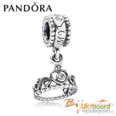 Оригинал PANDORA шарм тиара 791117CZ