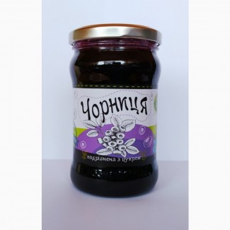 Чорниця подрібнена з цукром 350g (черника с сахаром)