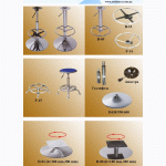 Комплектующие для кресел, столов, барных стульев