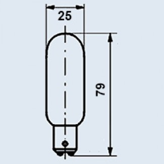 Лампы типа Ц220-230-25 B15d/18