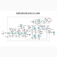 Усилитель мощности (блок УНЧ) 50 Вт на 4 ом