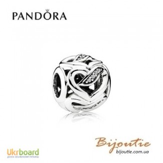 Оригинал PANDORA шарм ленты любви 792046CZ