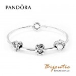 Оригинал PANDORA шарм ленты любви 792046CZ