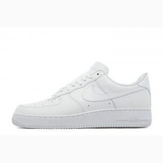 Кроссовки Nike Air Force One AF1 White Белые кожа женские