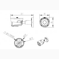 Камера відеоспостереження VESTA LBP90SS500 5mp