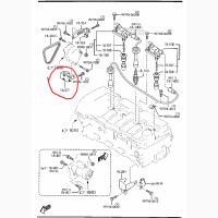 Mazda FS0118371A, Кронштейн генератора Мазда Премасі, FP, FS, оригінал