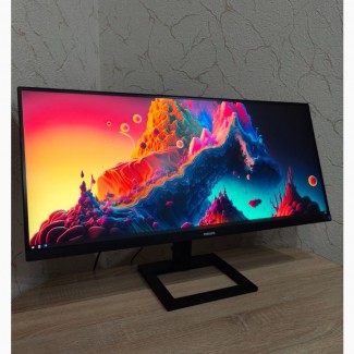 Монітор 34 Philips 345E2AE/00 IPS/ 4К 3440x1440 /LED/75Гц/4мс +кабелі