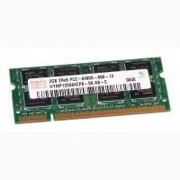 Память для ноутбуков DDR2 2Gb (2x = 4Gb) - Kingston, Hynix, Samsung - НЕДОРОГО