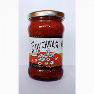 Брусниця подрібнена з цукром 350g (брусника с сахаром)