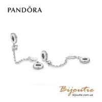 PANDORA Защитная цепочка ― Бабочки 791736CZ