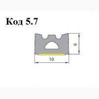 Самоклеючий ущільнювач 10х6