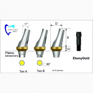 Абатмент угловой Angled серии RS ApogeyDental