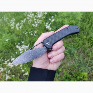 Складний ніж CIVIVI Riffle Damascus, twill carbon C2024DS-1