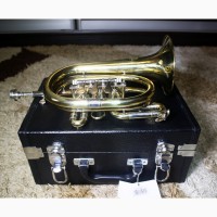 Стан Нового Корнет Cornet міні-труба карманна вентельна Труба Stagg 77-TCR Pocket Trumpet