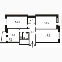 Продаж 3-к квартира Київ, Солом`янський, 65000 $