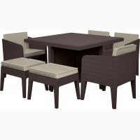 Комплект садовой мебели Columbia Dining Set 7 Pcs Нидерланды Allibert, Keter для дома, кафе