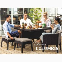 Комплект садовой мебели Columbia Dining Set 7 Pcs Нидерланды Allibert, Keter для дома, кафе