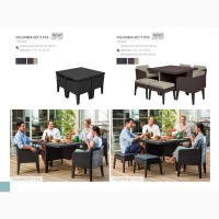 Комплект садовой мебели Columbia Dining Set 7 Pcs Нидерланды Allibert, Keter для дома, кафе