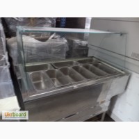 Линия раздачи: мармиты холодильные, тепловые и кондитерские в хорошем состоянии б/у