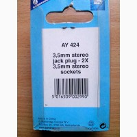 Аналоговый аудиоадаптер 3.5 mm stereo jack plug - 2X 3.5 mm stereo sockets