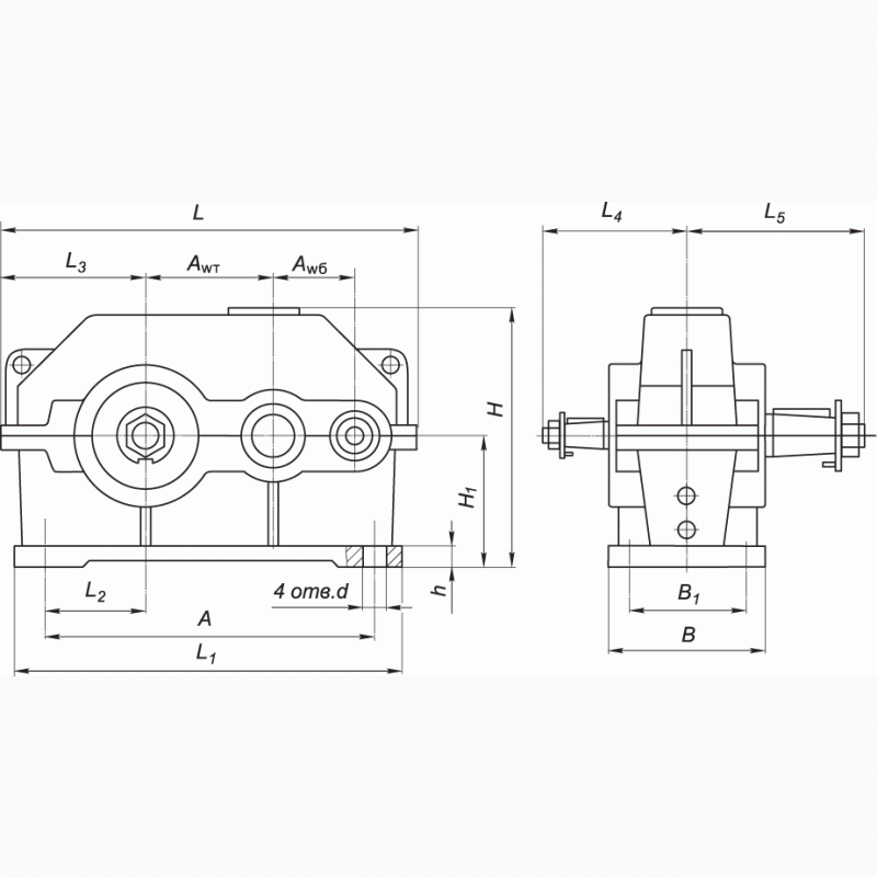 Редуктор Ц2у-200 (1Ц2у-200)