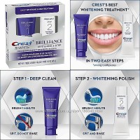 Crest 3D White Whitestrips Brilliance White Бриллиантовое отбеливание зубов полоски USA