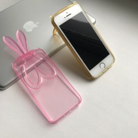 Силиконовый чехол подставка Ушки на iPhone5/5s