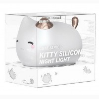 Ночник-котенок силиконовый LittleCat Silicone Light (Умный котик Компактный LED светильник