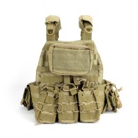 Тактическая плитоноска с подсумками (койот) Plate carrier