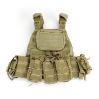 Тактическая плитоноска с подсумками (койот) Plate carrier