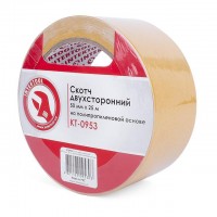 Скотч двосторонній 50мм * 25м на поліпропіленовій основі INTERTOOL KT-0953