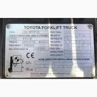 Дизельный погрузчик 3т., TOYOTA 8FDF30, 3т., 2014г., 3905 м/ч! 6 метров подъем