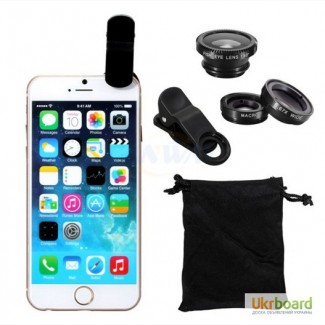 3 в 1 lieqi ollo clip fisheye 180 рыбий глаз, макро, фишай iphone htс