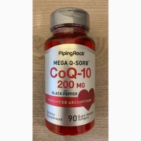Коензим CoQ10, 200 мг, 90 капсул США