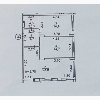 Продаж 2-к квартира Бучанський, Ірпінь, 54000 $