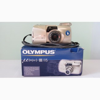 Фотоаппарат Olympus Mju III 115 zoom 38-115мм пленочный 35-мм.Новый