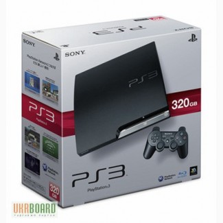 PS 3 Slim 320Gb • Прошита • Полный комплект • Родная коробка •