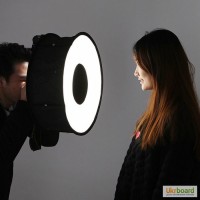 Круглый кольцевой софтбокс на вспышку ring softbox round flash