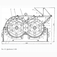 Продам: Дробилка молотковая 2х роторная С-599