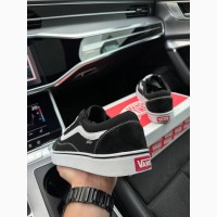 Vans Old Skool All Black White - кроссовки мужские черные