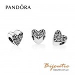 Оригинал шарм PANDORA сердце зимы 791996CZ