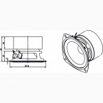 Динамик низкочастотный 4om 25w