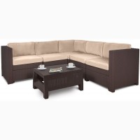 Голландська мебель из искусственного ротанга Provence Set With Coffee Table