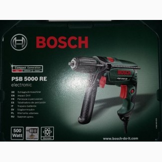 Bosch дрель ударная PSB 5000 RE (новая + подарок)