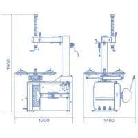 Шиномонтажный стенд 10 до 22 BRIGHT LC810 220V