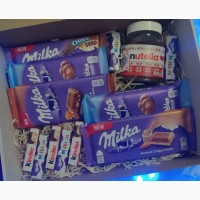 Подарочные боксы Skittles Love is Max Fun Nutella Milka MMs Kinder подарок маме девушке