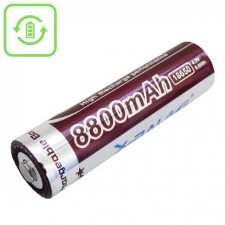 Літієвий акумулятор 18650 X-Balog 8800mAh 4.2V Li-ion літієва акумуляторна батарейка