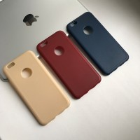 Силиконовый чехол под кожу с вырезом на iPhone 6/6S