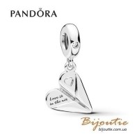 PANDORA шарм-подвеска ― Бумажный самолетик-сердце 797876CZ