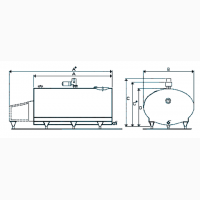 Охладитель молока Б/У Mueller объёмом 3000 литров